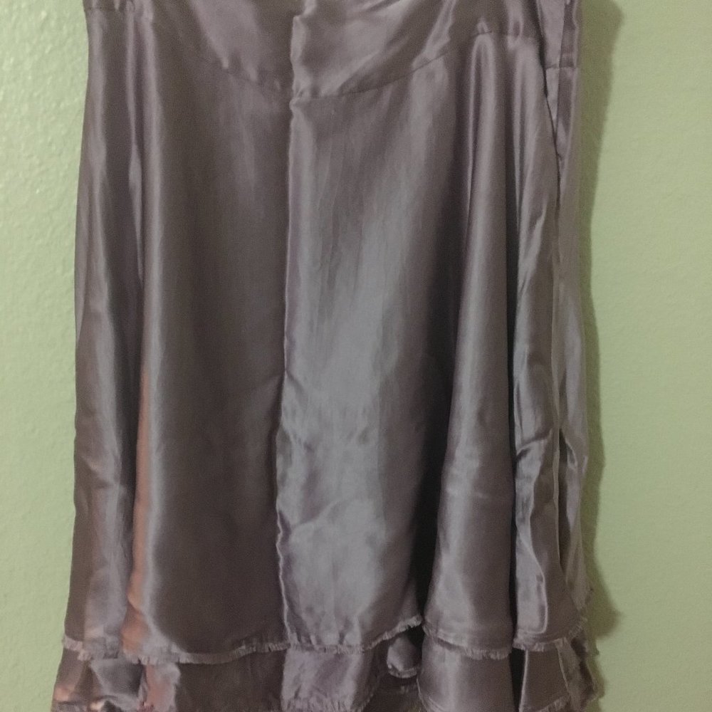 Calvin Klein Silk Ruffled Skirt 16 Lilac 4 Spring